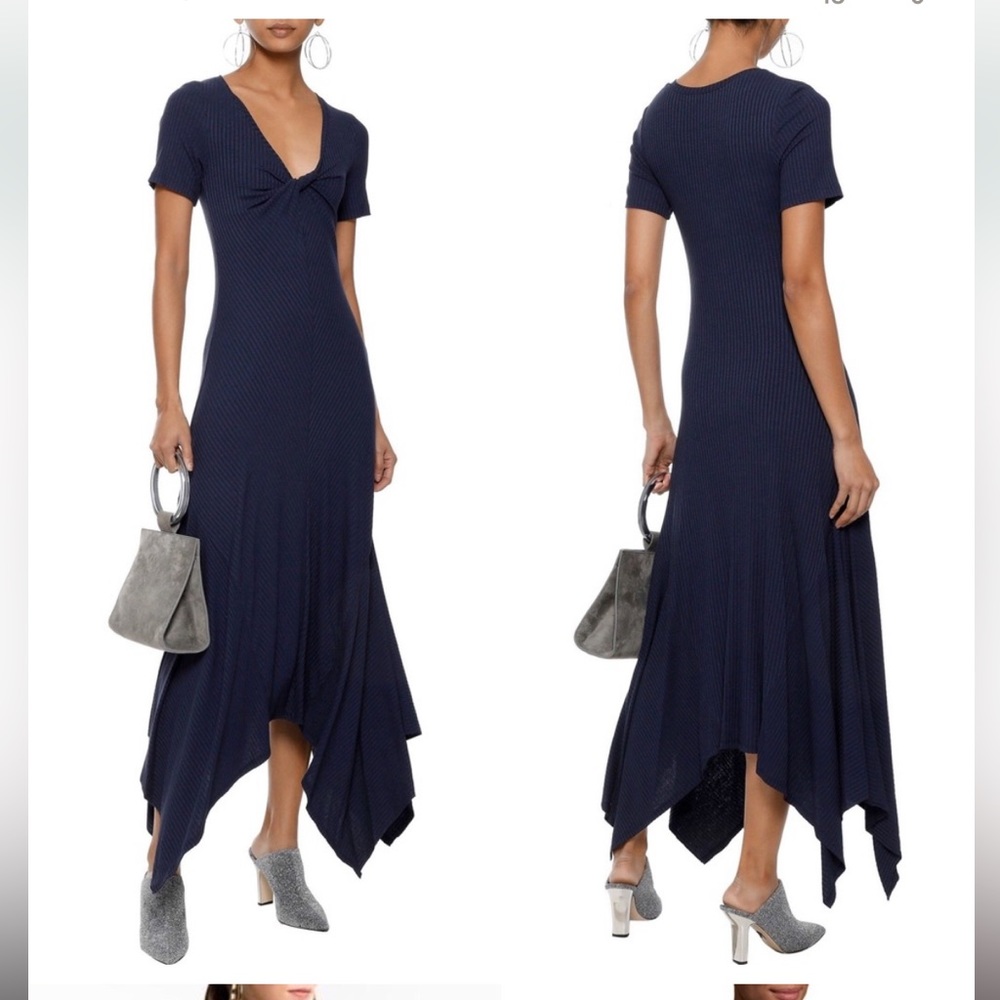 A.L.C navy maxi asymmetric dress perfect from REVOLVE - Picture 1 of 16